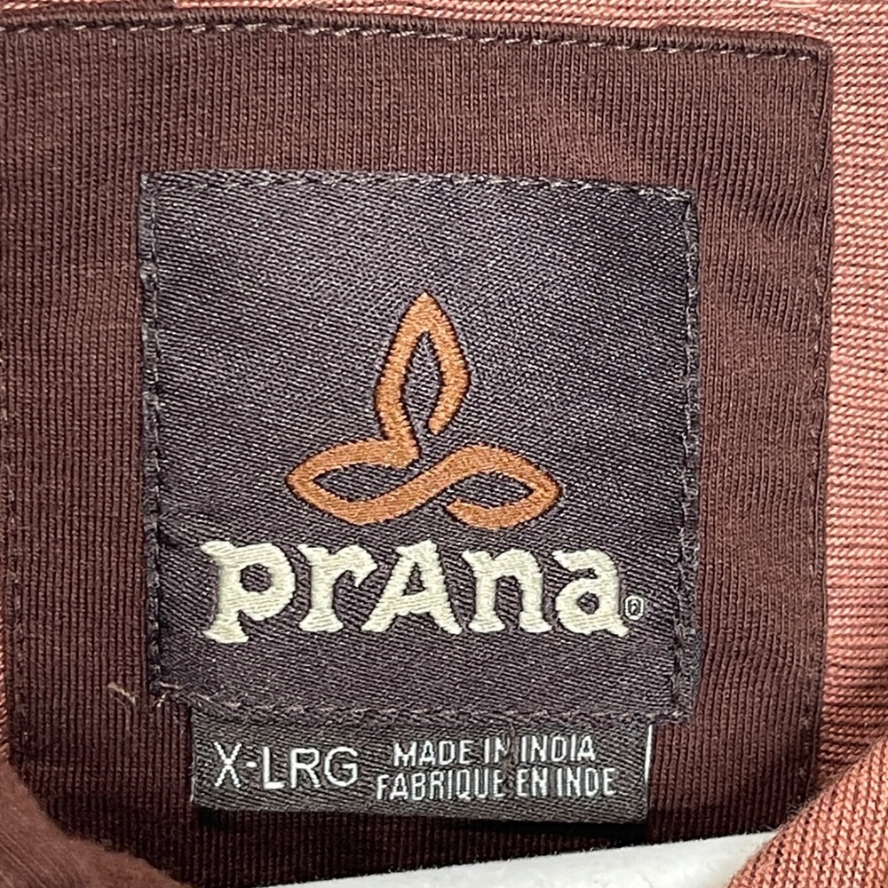 PrAna Ryann Short Sleeve Polo Brown Cloves Organic Cotton Blend Size XL - Picture 8 of 8